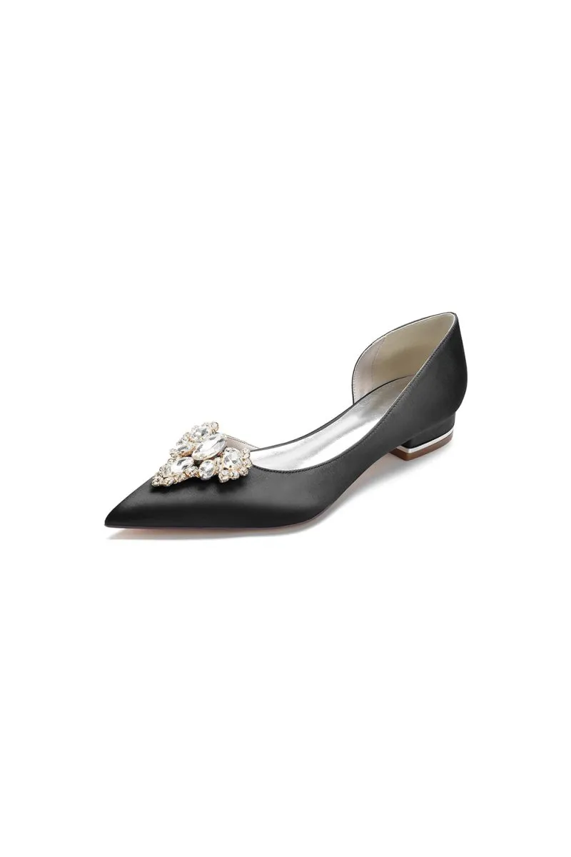 Crystal Simple Pointed Toe Flats