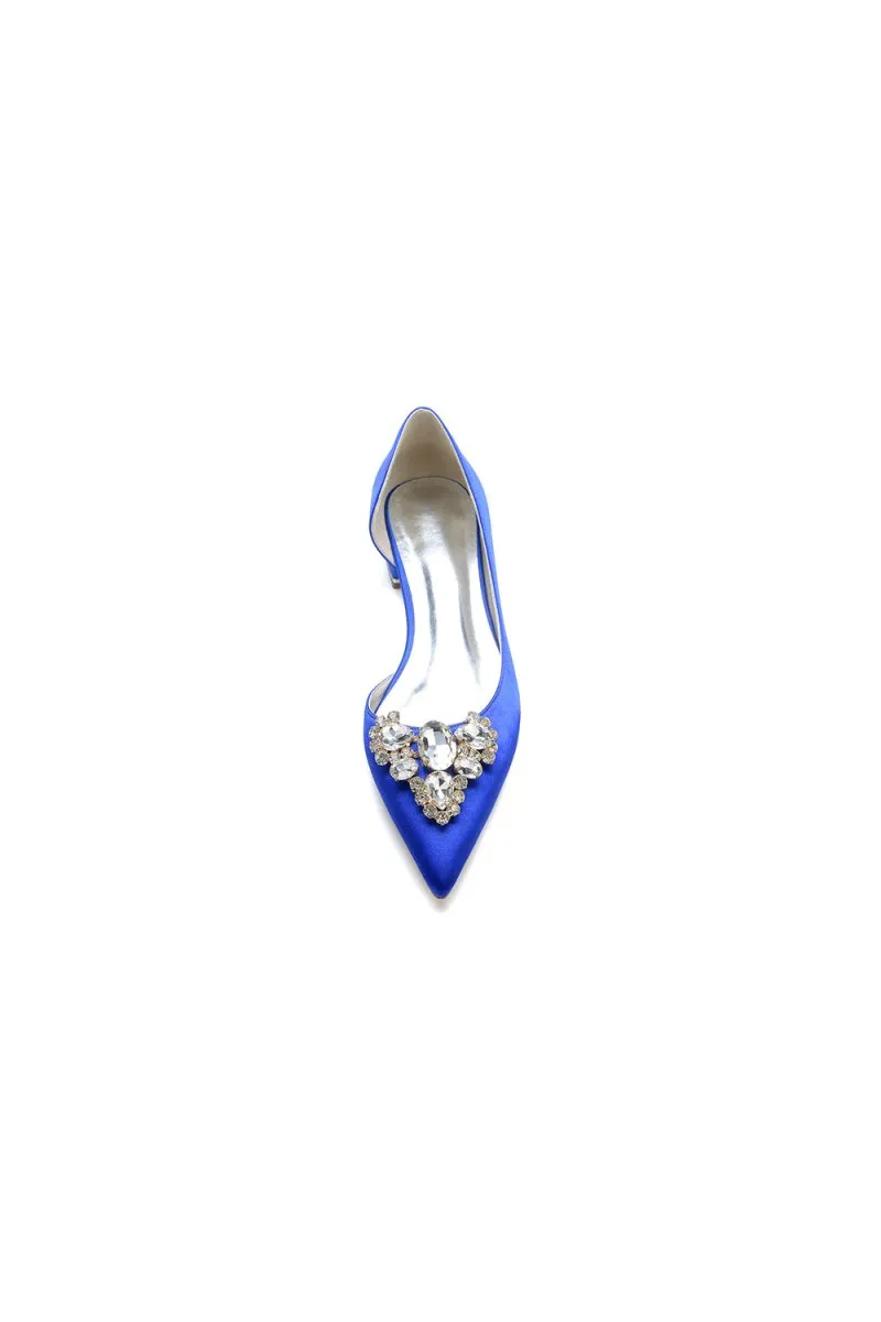 Crystal Simple Pointed Toe Flats