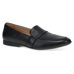 DANSKO LINDEN BLACK LEATHER LOAFER