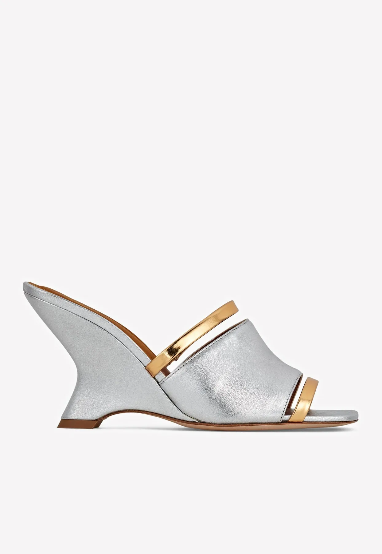 Demi 80 Metallic Leather Mules