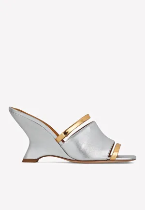 Demi 80 Metallic Leather Mules