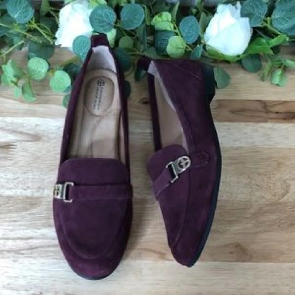 Dkny Roy Leather Open Toe Mules, Taupe, Size 6.0