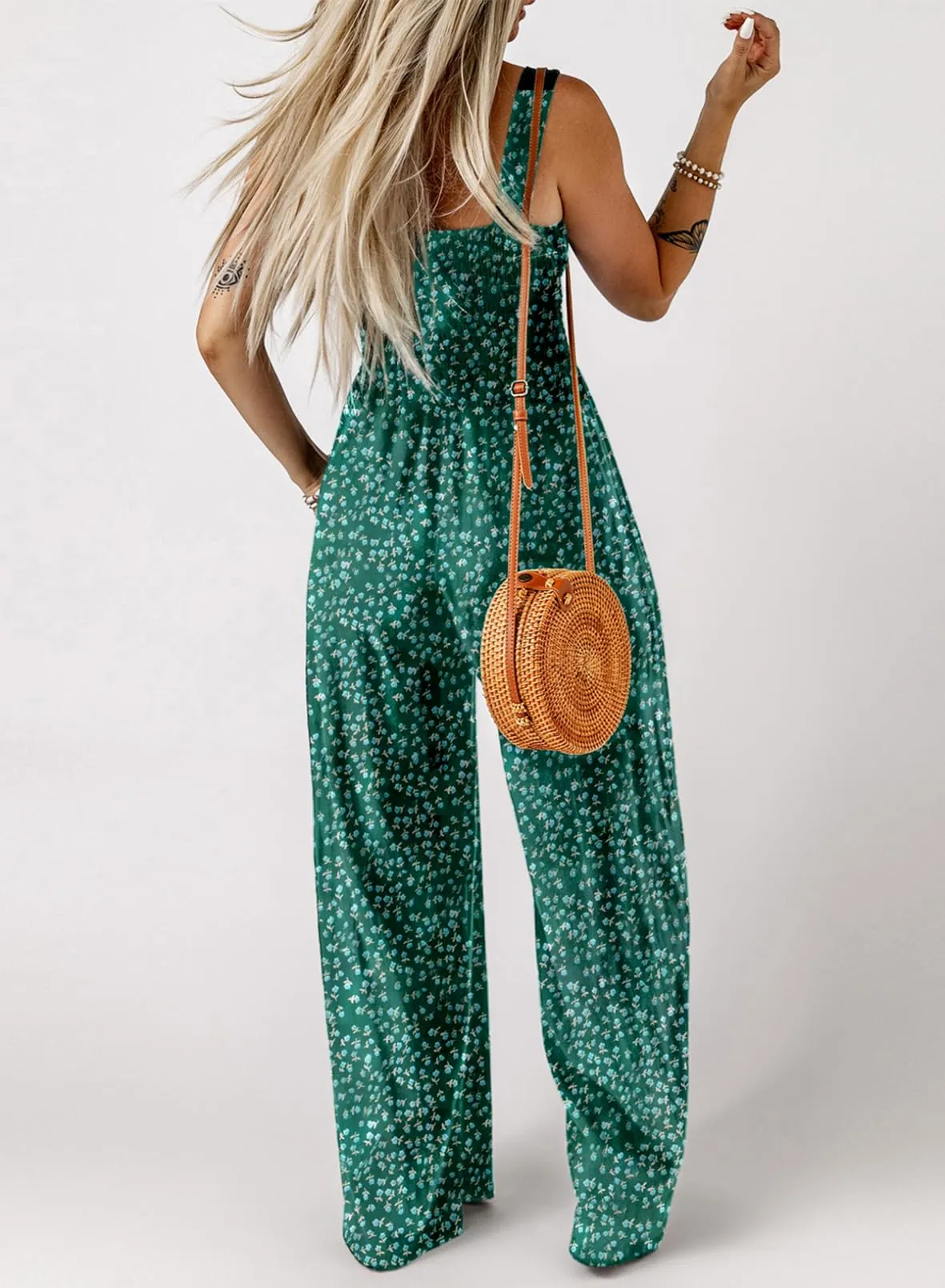 Dokotoo Womens Casual Loose Overalls One Piece Sleeveless Jumpsuits for Women