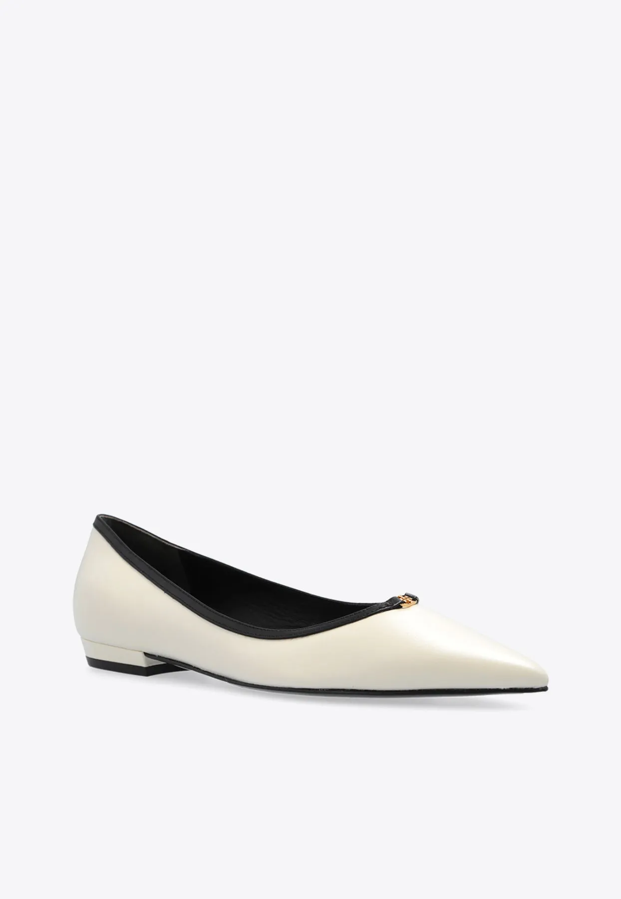Double T Pointed-Toe Flats
