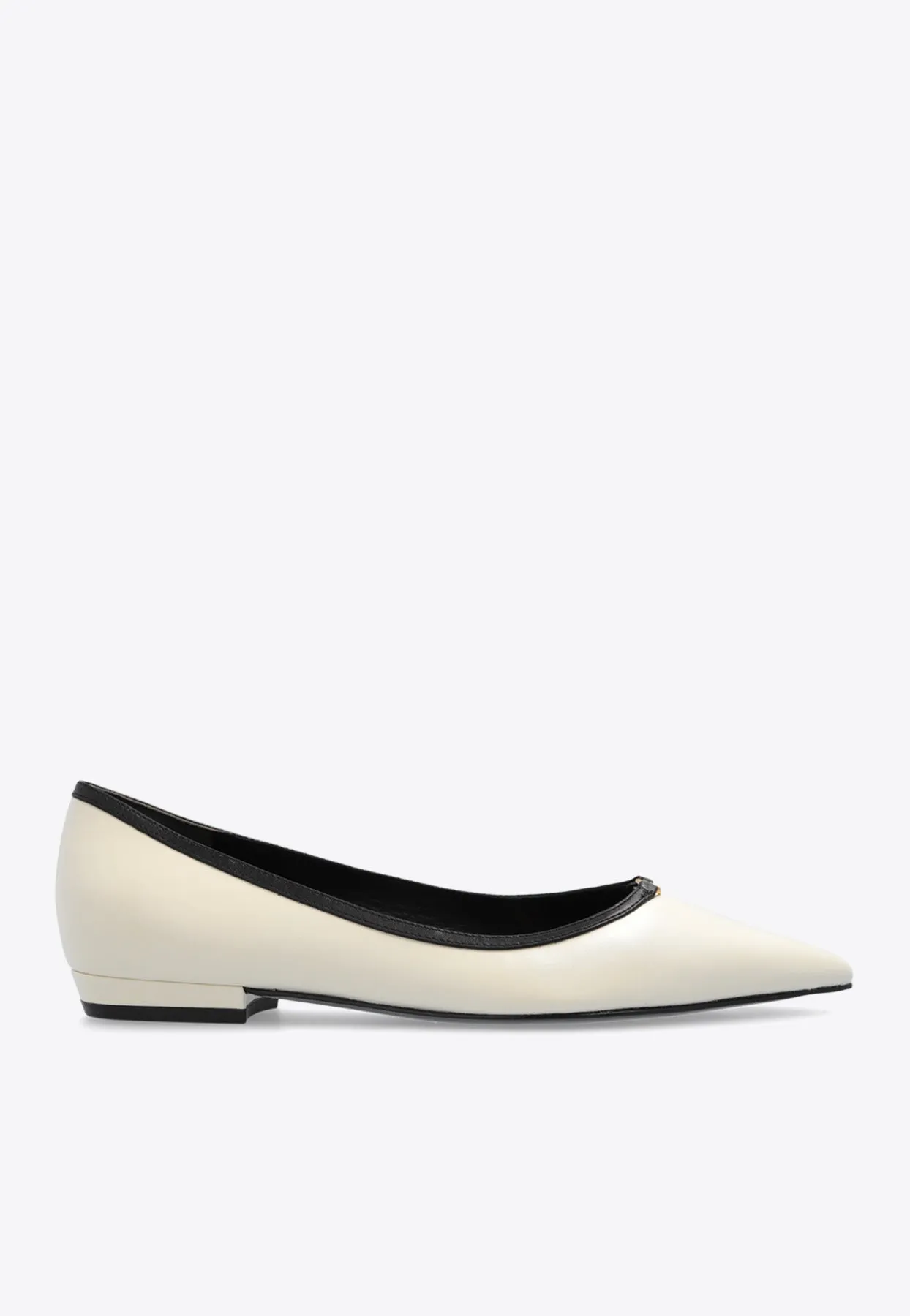 Double T Pointed-Toe Flats