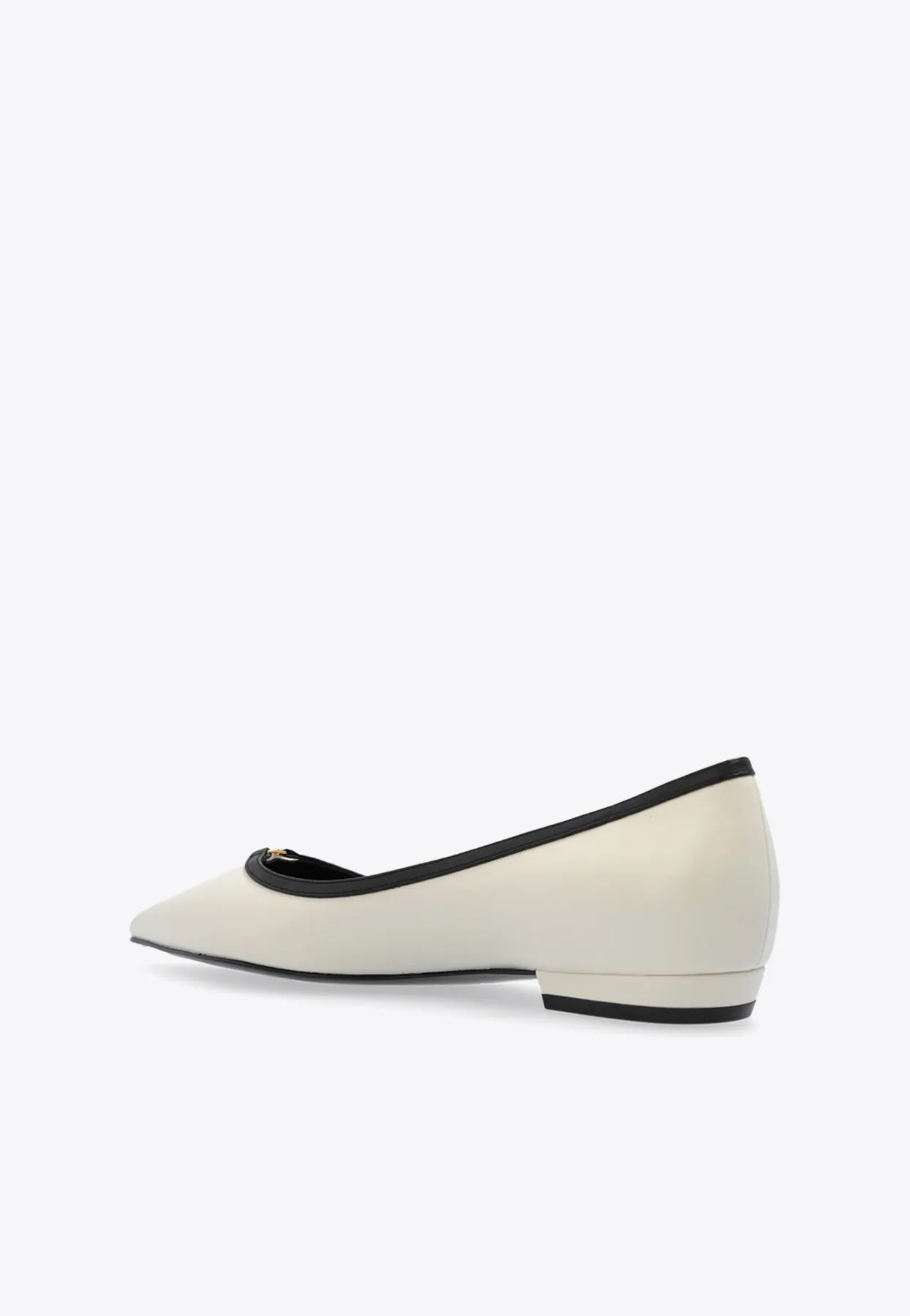 Double T Pointed-Toe Flats