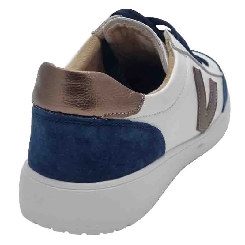 Drilleys Womens Navy Combo Fashion Trainer - Eighty One