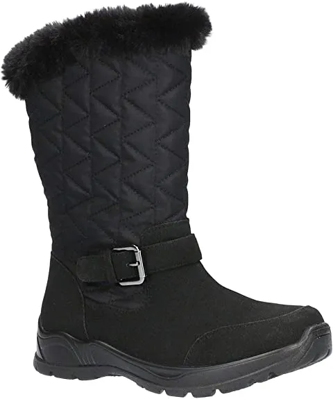 Easy Street Boulder Women's Boot 11 B(M) US Black-Black-Suede