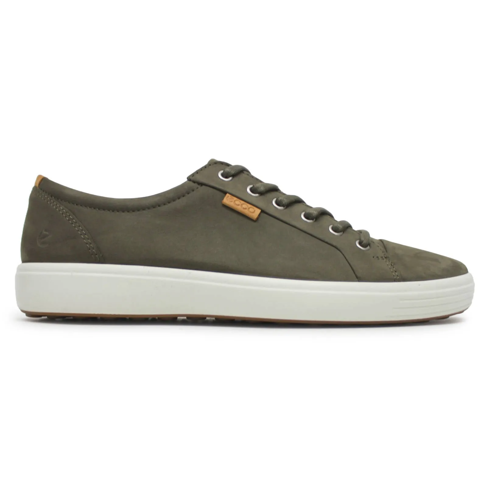 Ecco Soft 7 Full Grain Leather Men's Casual Trainers - Tarmac