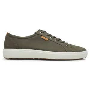 Ecco Soft 7 Full Grain Leather Men's Casual Trainers - Tarmac