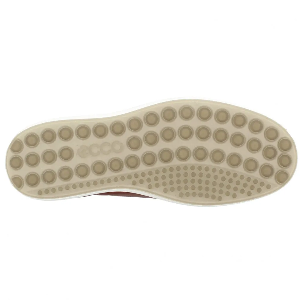 Ecco Soft 7 Full Grain Leather Men's Fashion Trainers - Cognac