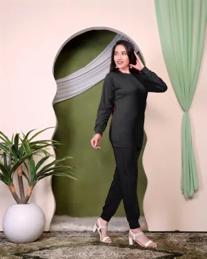 Elegant Black Lounge Set - Stylish Comfort for Every Occasion