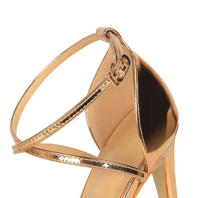Fashion Ladies Sexy Stiletto Heel Toe Cross Strap Sandals