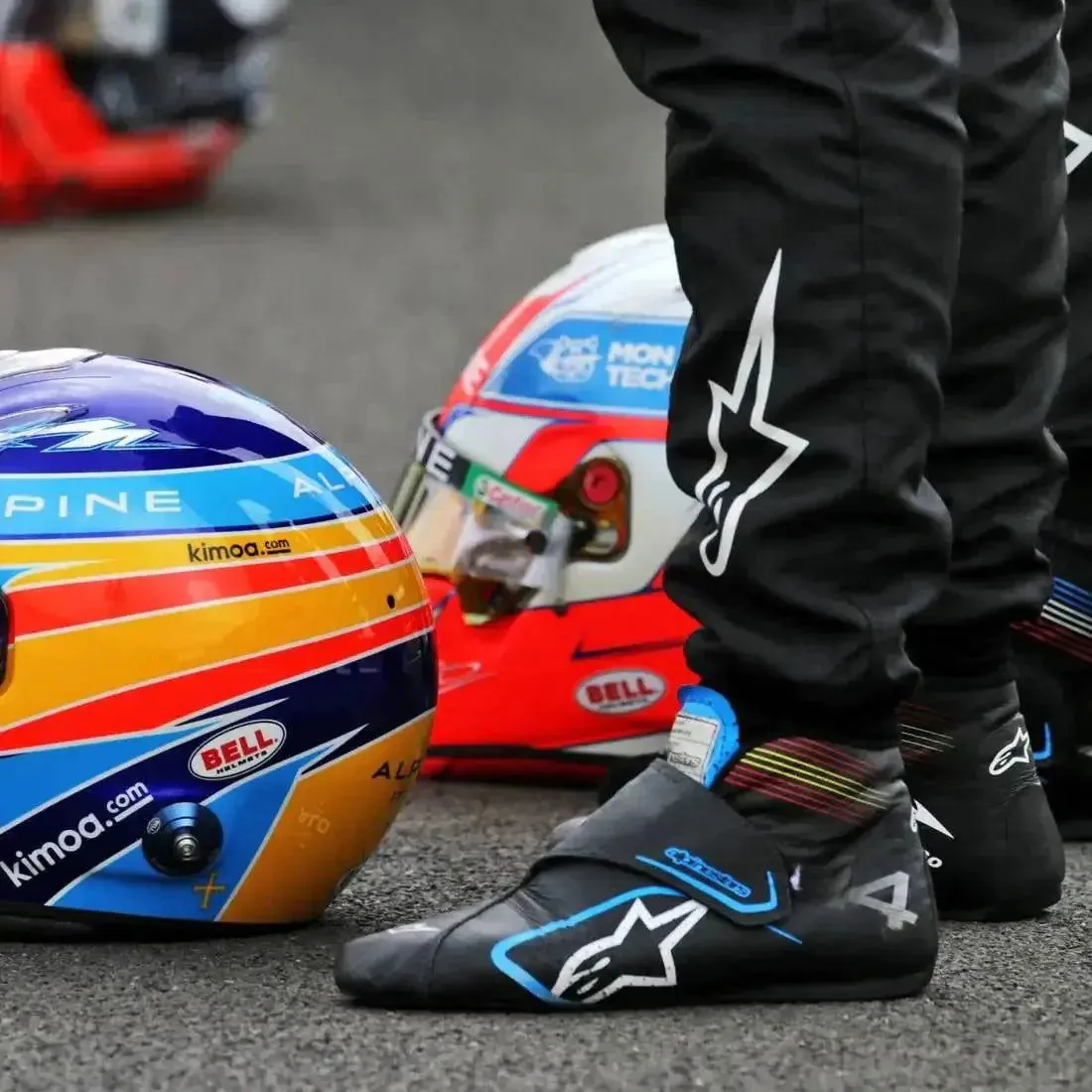 Fernando Alonso Alpine F1 Team Racing boots 2021