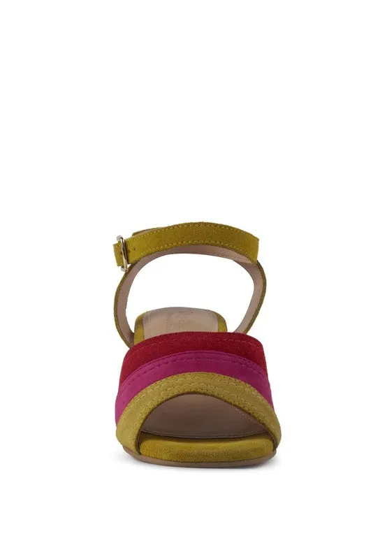Fiesta Bloom Suede Heels