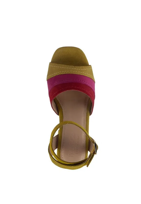 Fiesta Bloom Suede Heels