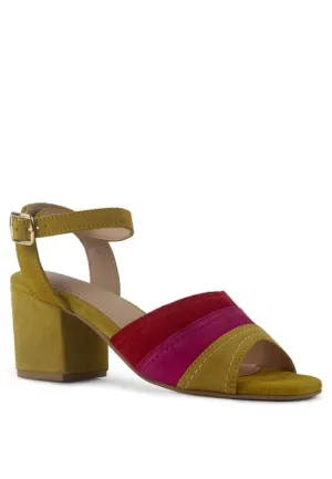 Fiesta Bloom Suede Heels