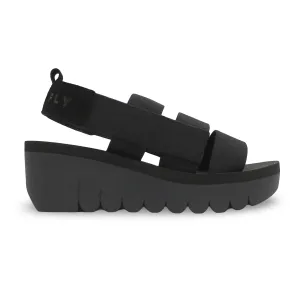 Fly London YERE847FLY Textile Leather Women's Heels Sandals