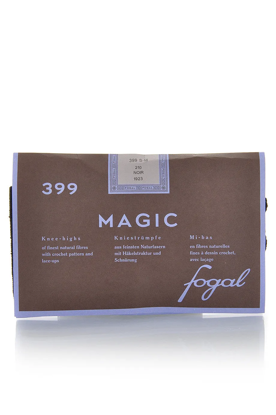 FOGAL 399 MAGIC Black Lace Knee High Socks