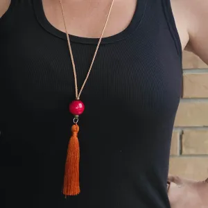 Free Pink/ Orange Necklace With Orders Over $150