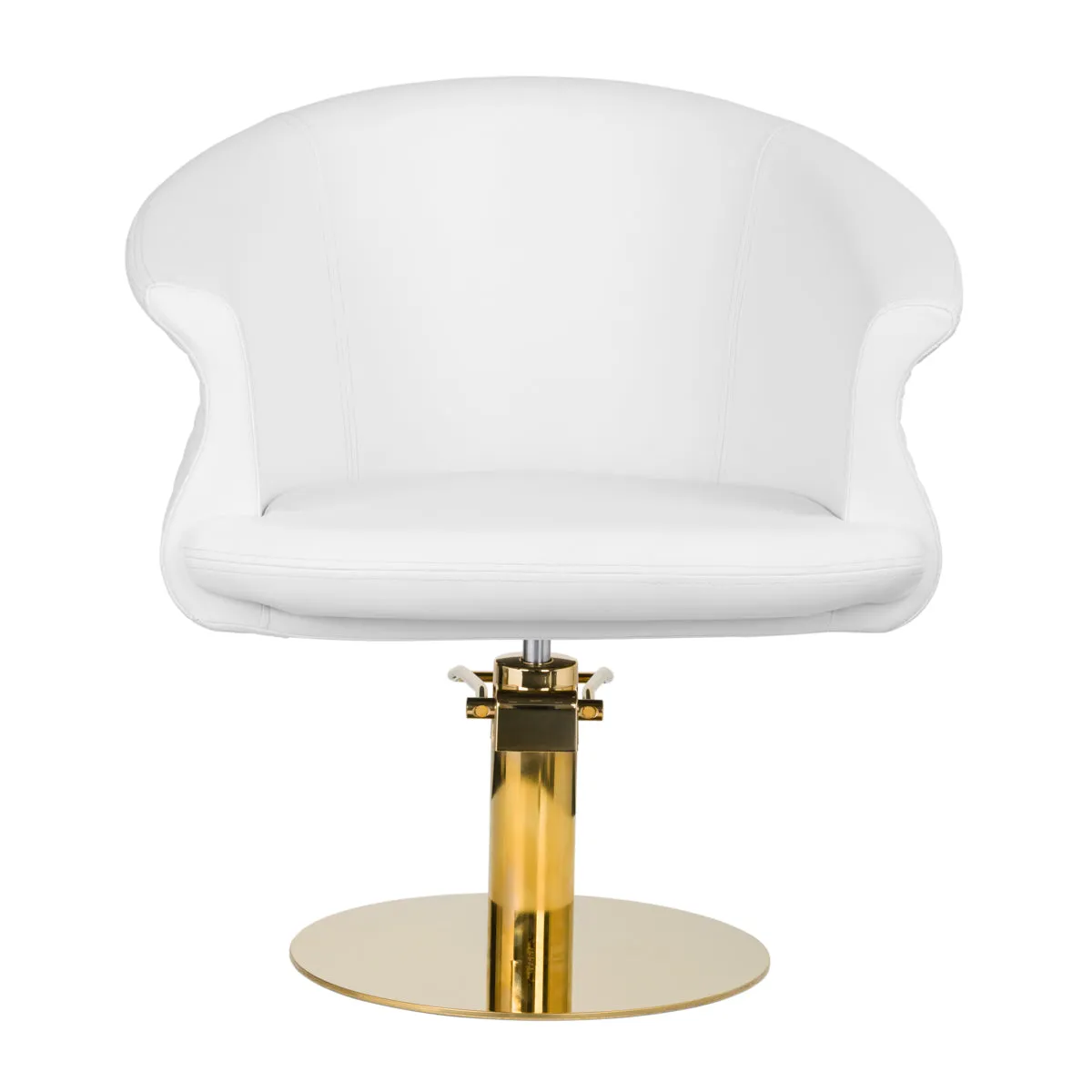 GABBIANO HAIRDRESSING CHAIR VERSAL GOLD WHITE