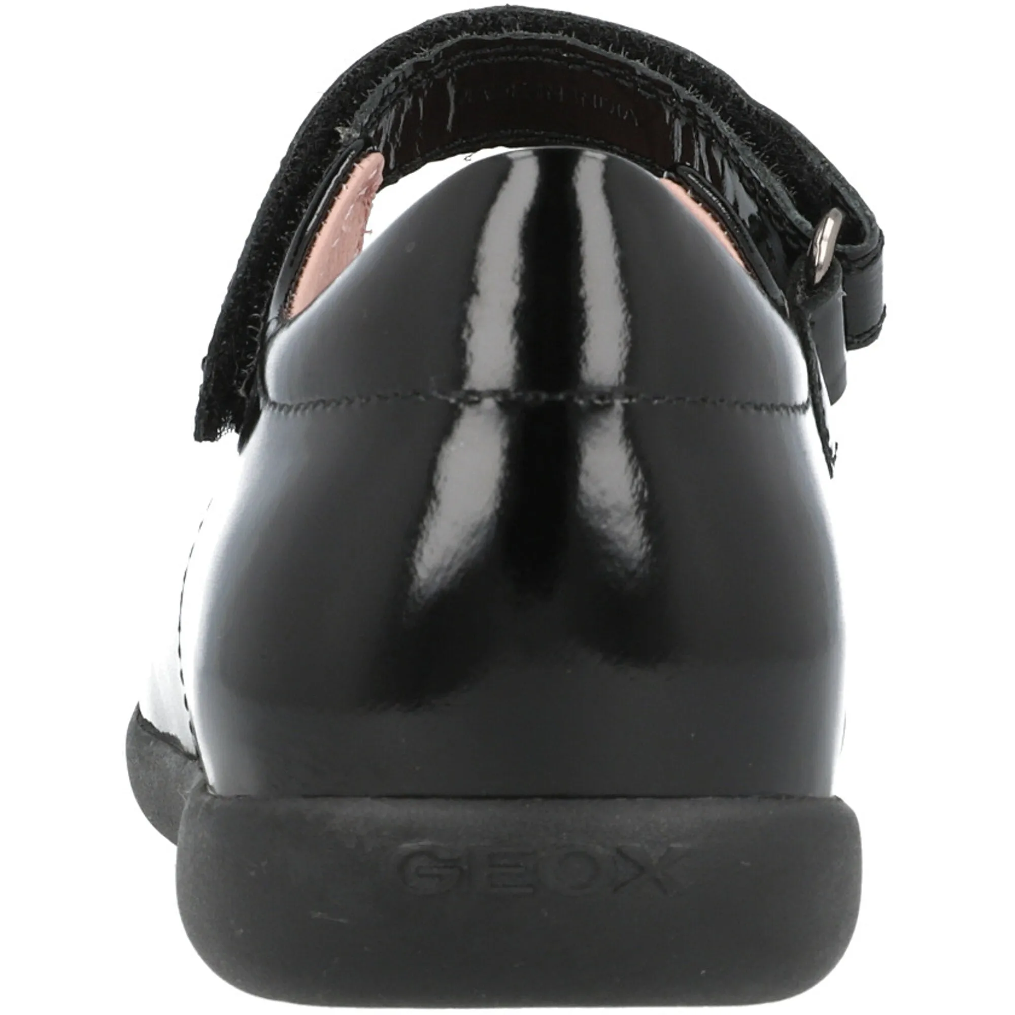 Geox Naimara Black Patent Leather Girls Ballet Flat