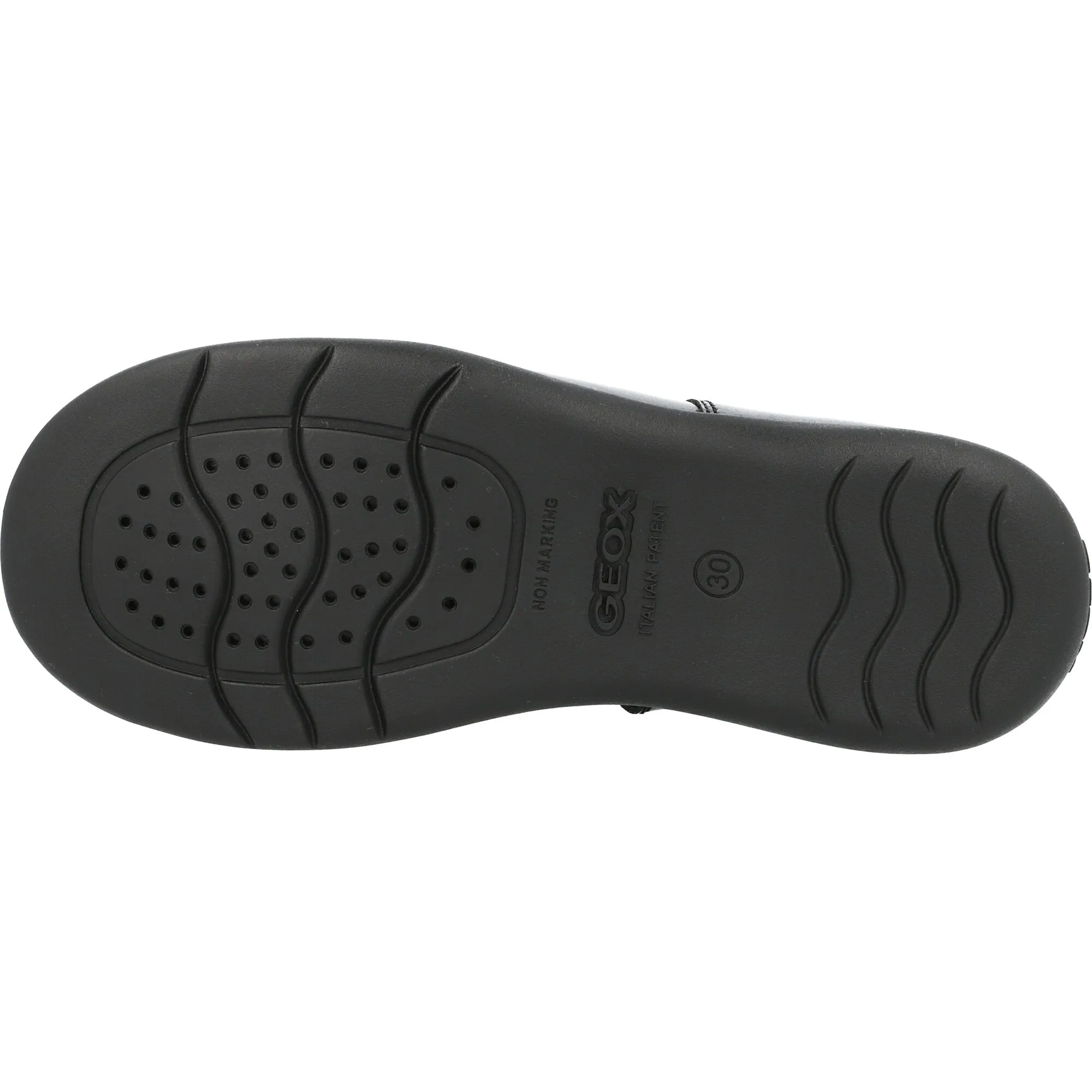 Geox Naimara Black Patent Leather Girls Ballet Flat