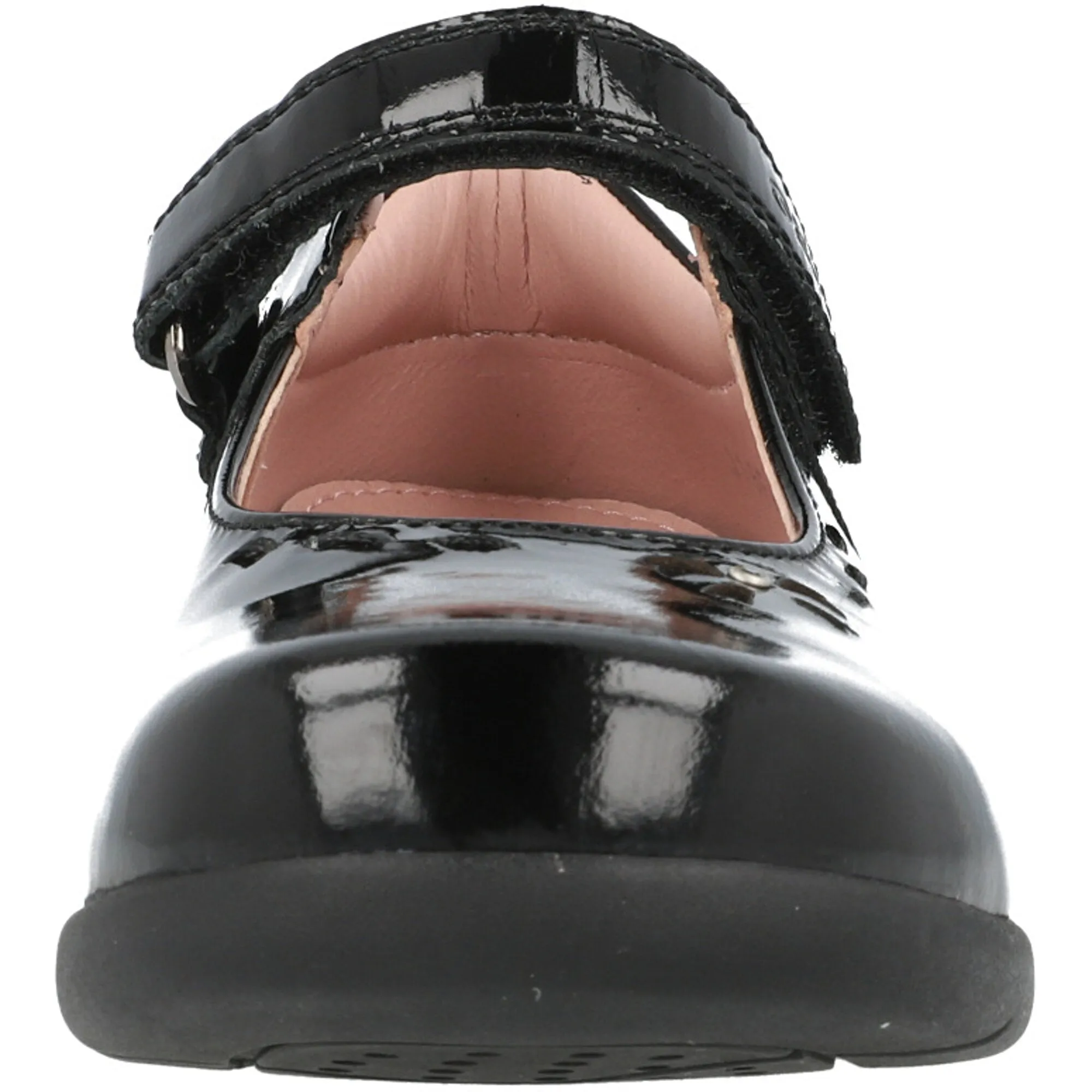 Geox Naimara Black Patent Leather Girls Ballet Flat