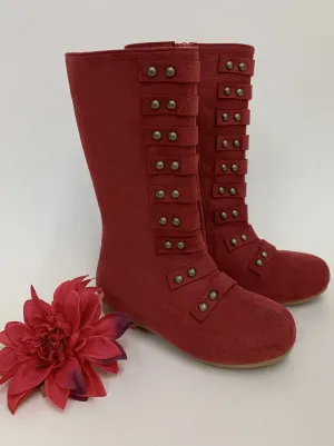 Girls Military Style Studded Boots  By Liv and Mia