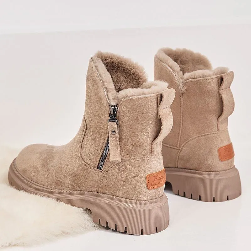 GS Comfy Boot | Gevoerde warme winterlaarzen voor vrouwen met rits