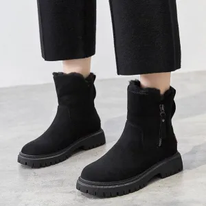 GS Comfy Boot | Gevoerde warme winterlaarzen voor vrouwen met rits