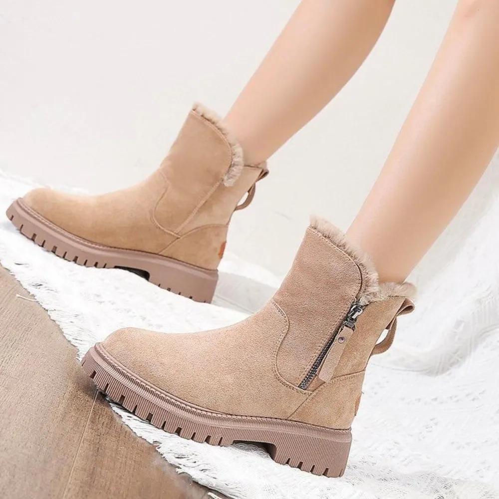 GS Comfy Boot | Gevoerde warme winterlaarzen voor vrouwen met rits