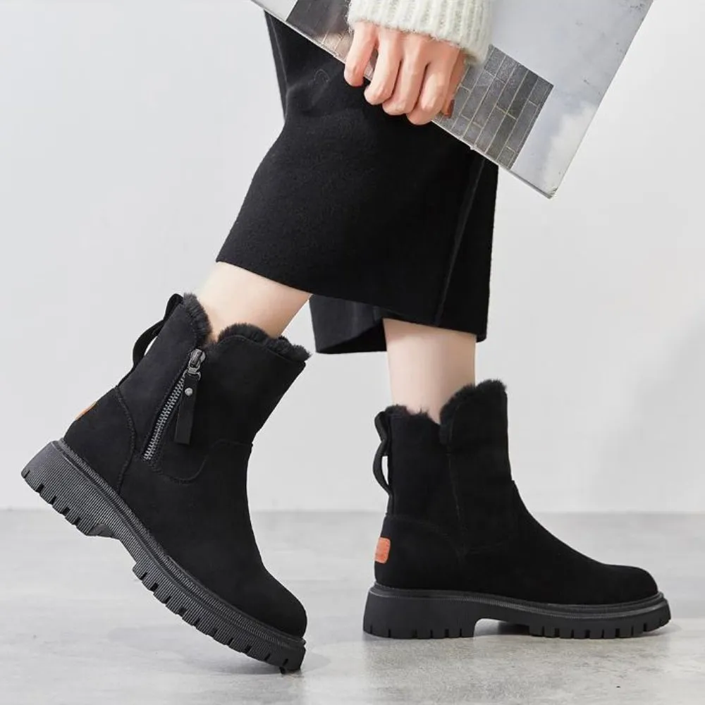 GS Comfy Boot | Gevoerde warme winterlaarzen voor vrouwen met rits