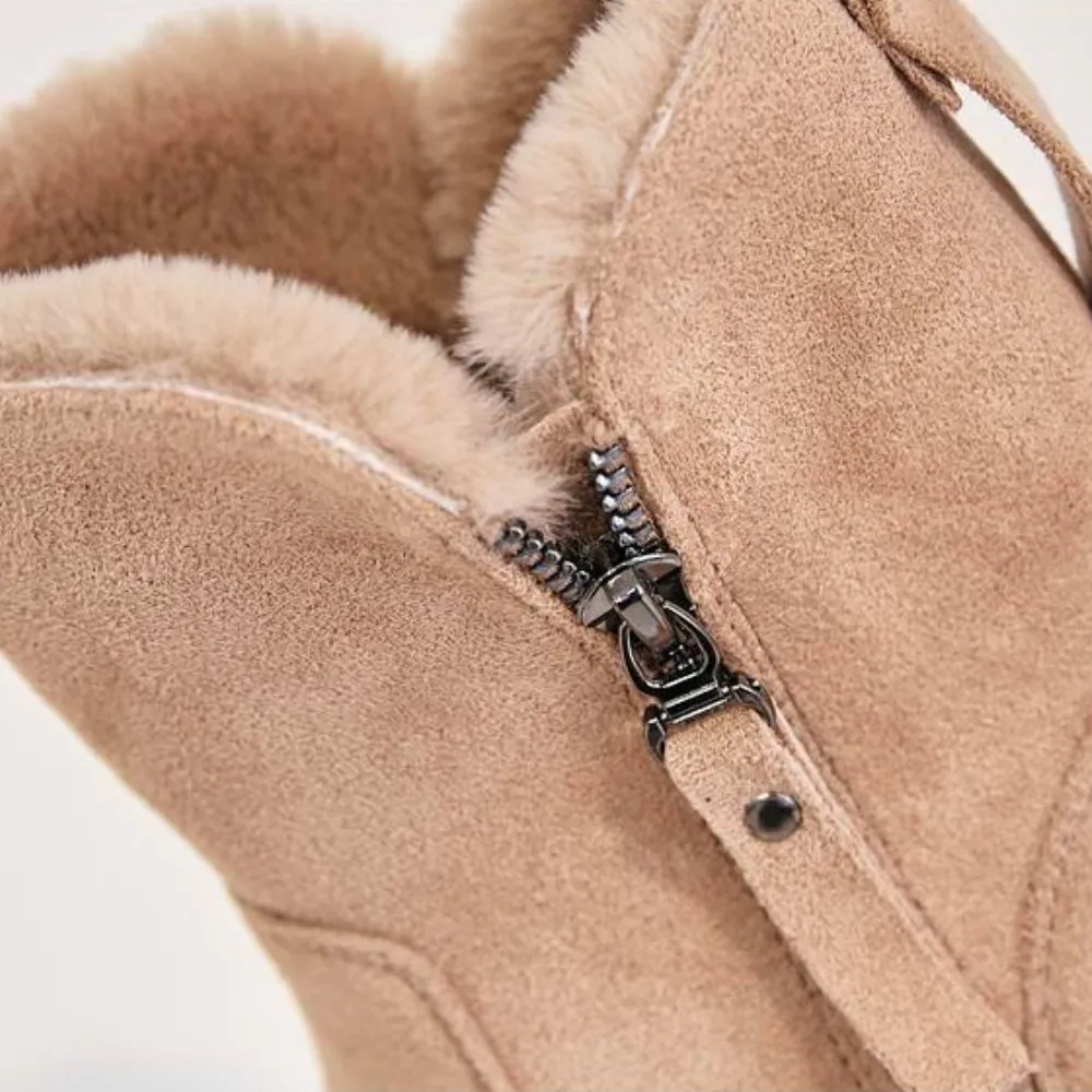 GS Comfy Boot | Gevoerde warme winterlaarzen voor vrouwen met rits