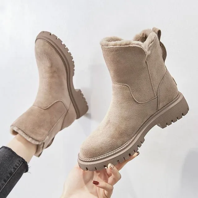 GS Comfy Boot | Gevoerde warme winterlaarzen voor vrouwen met rits