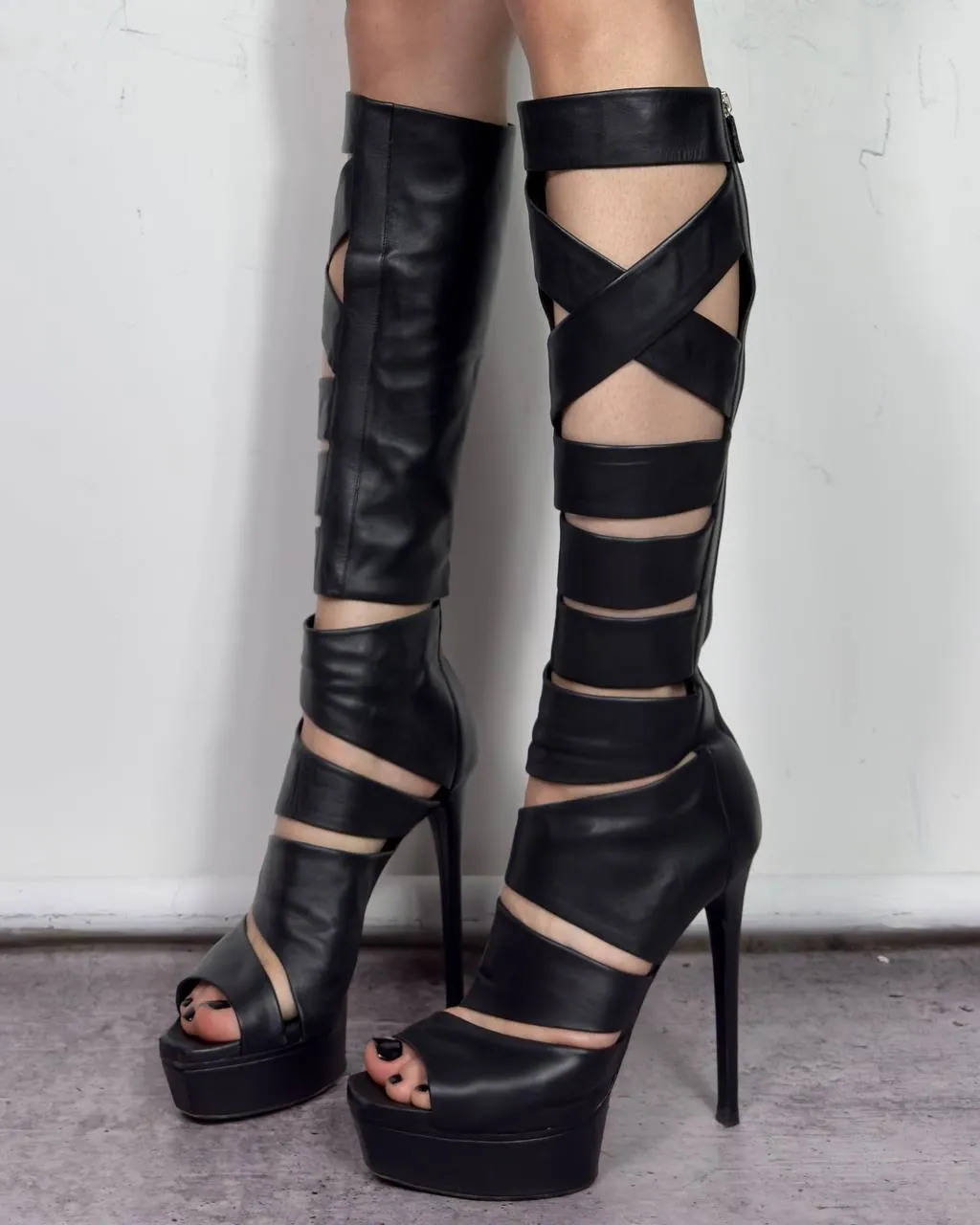 Gucci Helena Runway Gladiator Boots 38/39, 39/39.5, 40/40.5