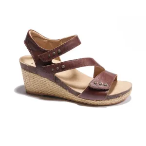Halsa Women's Giselle Wedge - Dark Brown