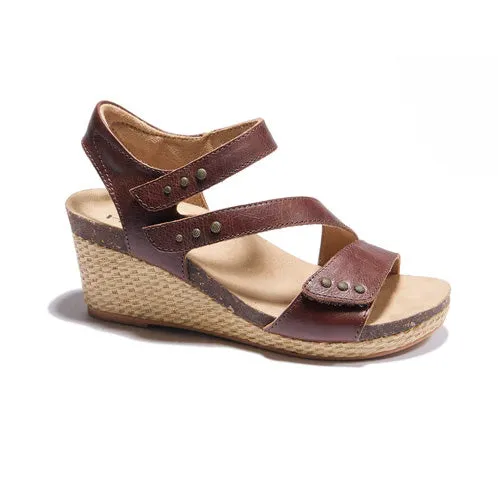 Halsa Women's Giselle Wedge - Dark Brown