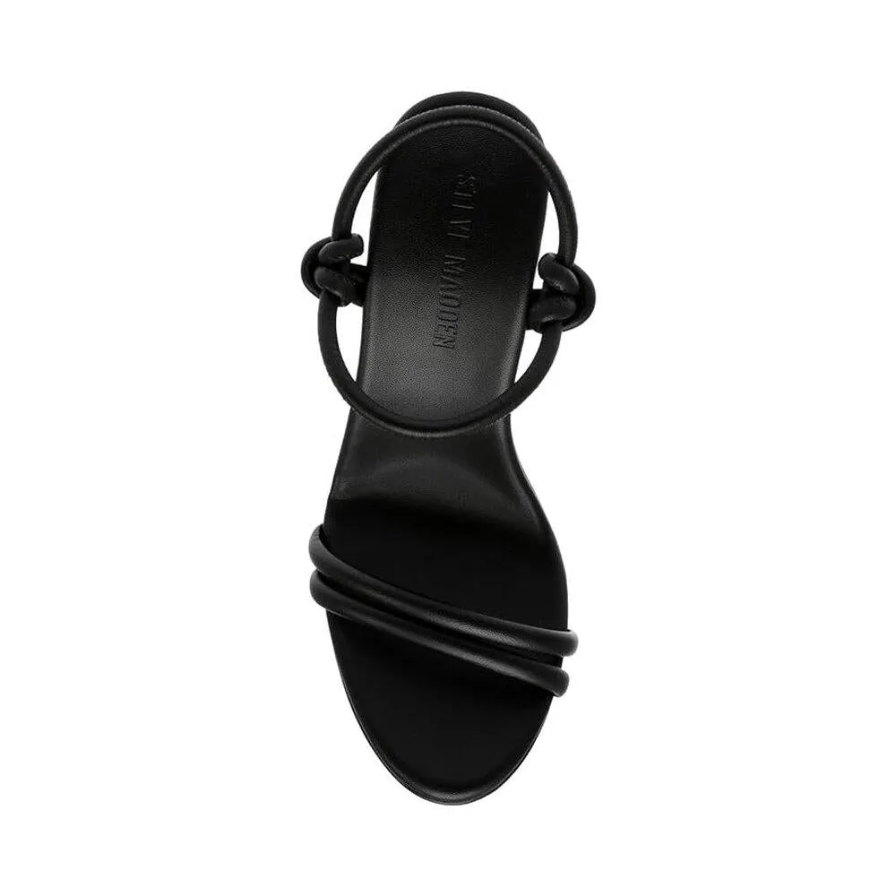 Harrlow Black Strappy Leather Heels