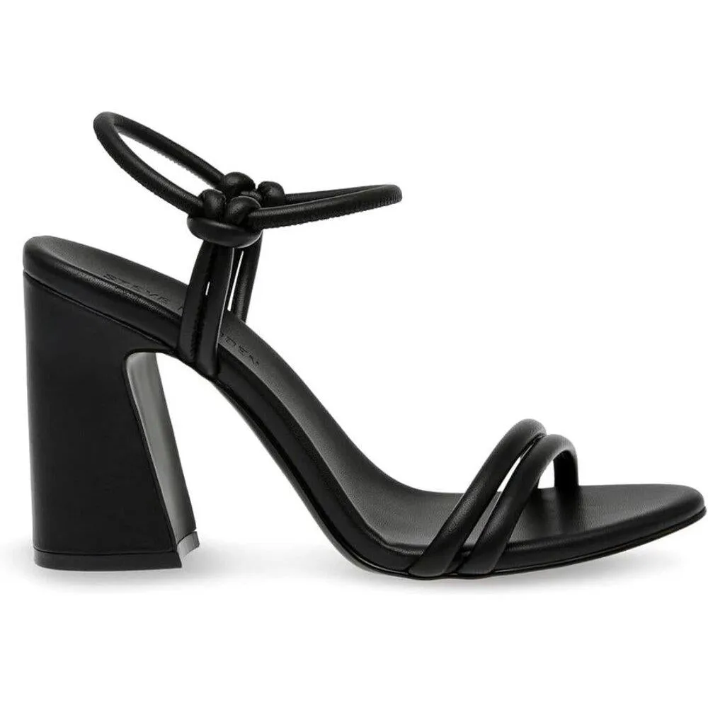 Harrlow Black Strappy Leather Heels