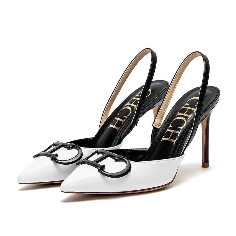 High heels luxury brand 2025 spring and summer new ladies shoes sexy girls party sandals