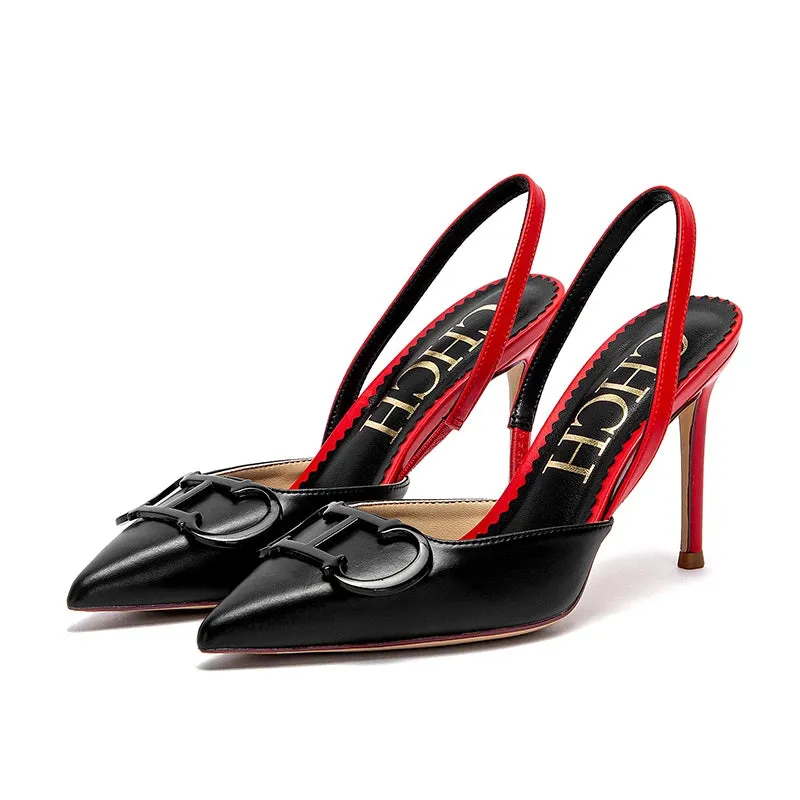 High heels luxury brand 2025 spring and summer new ladies shoes sexy girls party sandals