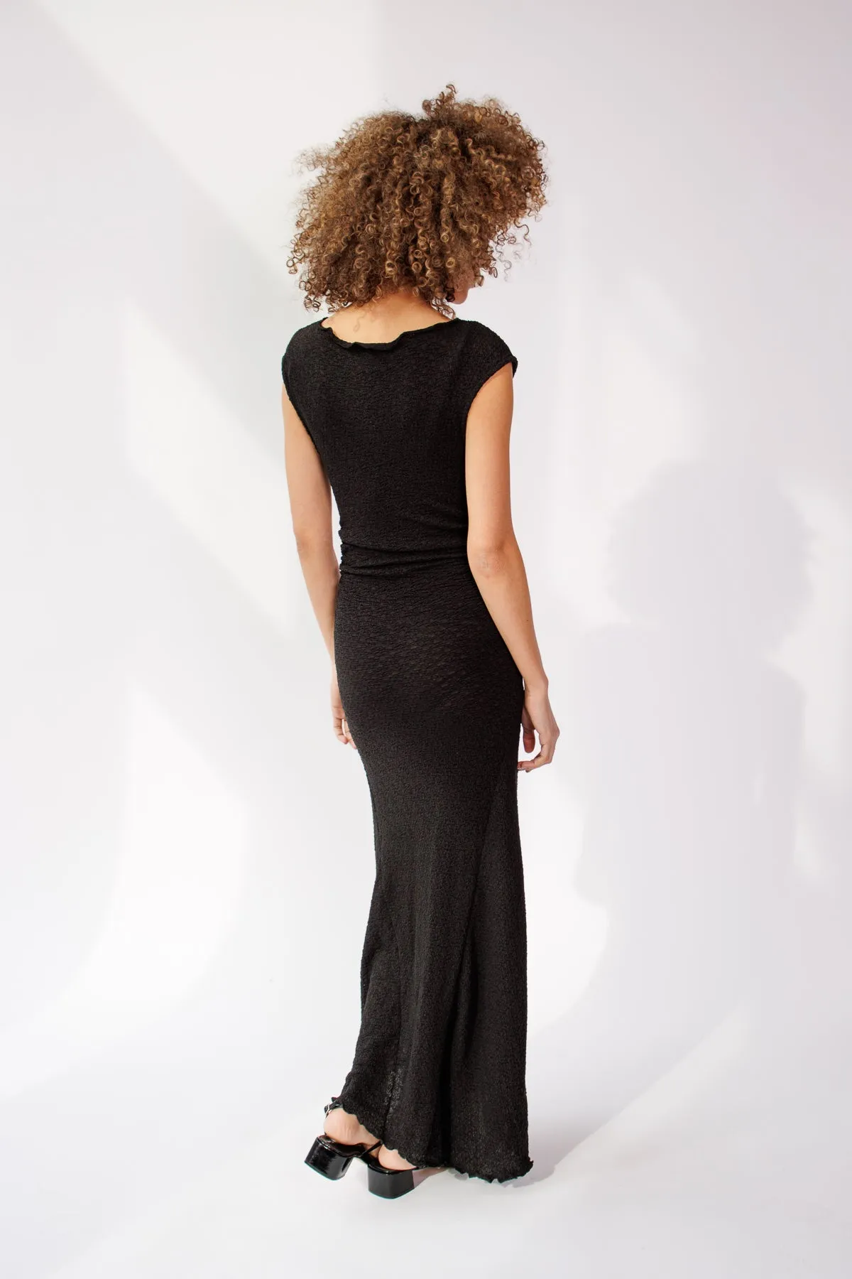 High Neck Stretch Dress