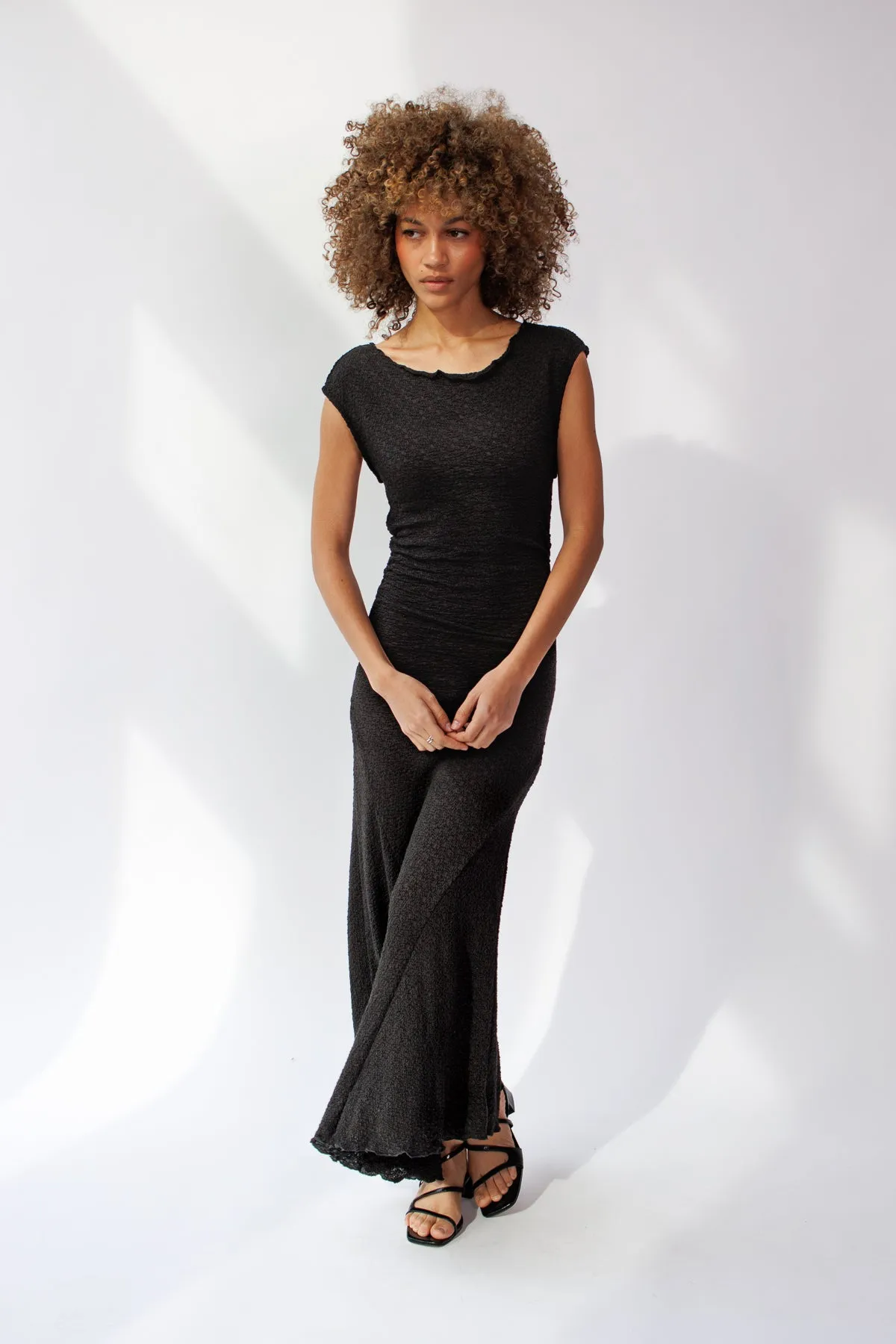 High Neck Stretch Dress
