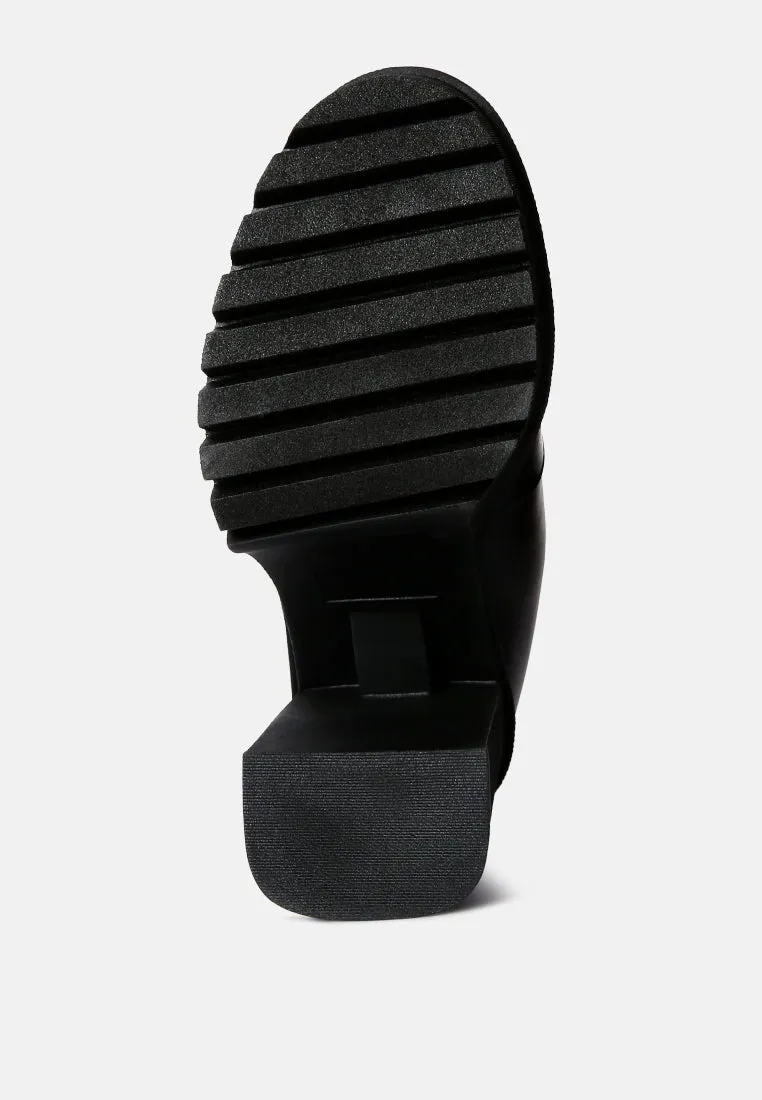 High Platform Block Heel Chelsea Boots By RUW