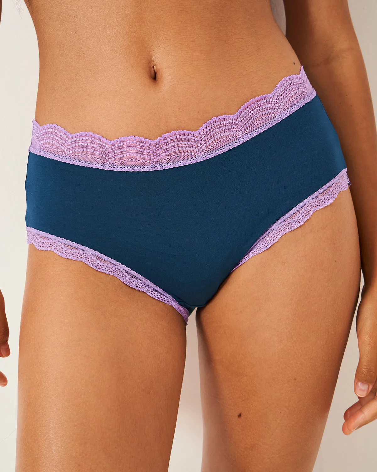High Rise Knicker Four Pack - Midnight Neon