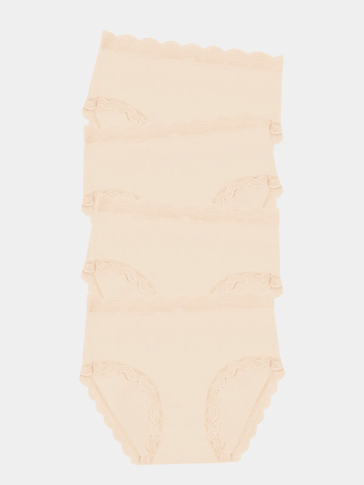 High Rise Knicker Four Pack - Sand