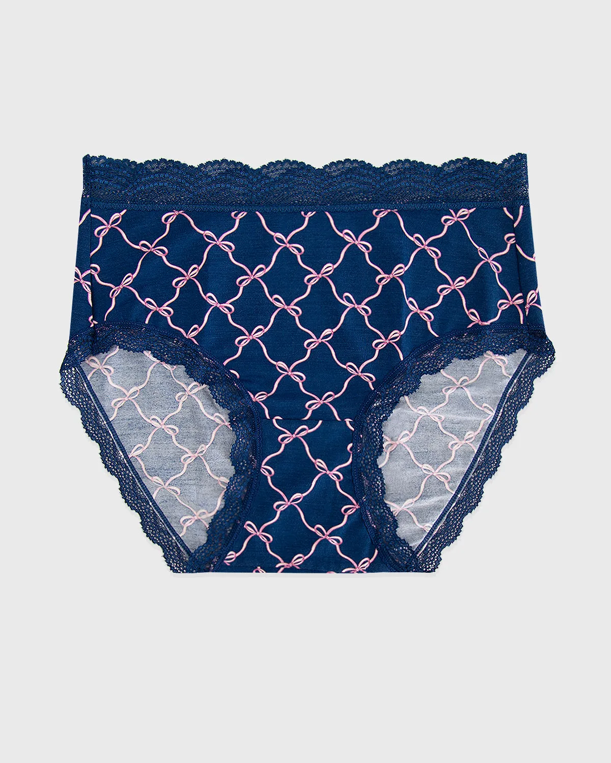 High Rise Knicker - Midnight Bow
