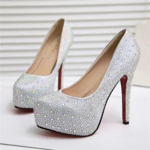 High summer fashion hot women shoes diamond high heels waterproof stiletto cross tied bride wedding pumps shoes