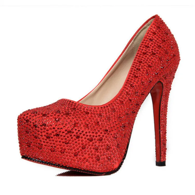 High summer fashion hot women shoes diamond high heels waterproof stiletto cross tied bride wedding pumps shoes